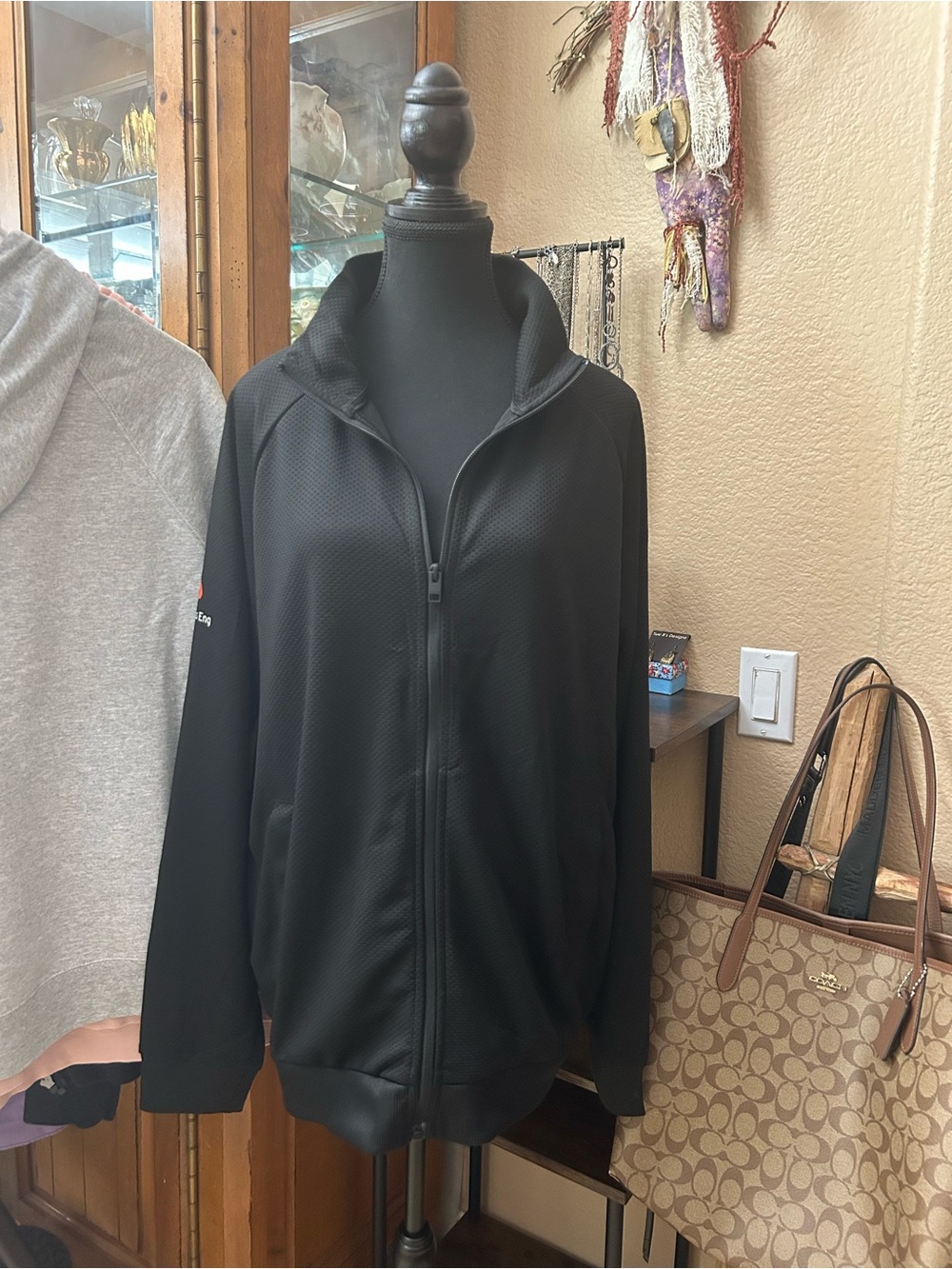 Jack & Jones Black Full-Zip Windbreaker Jacket